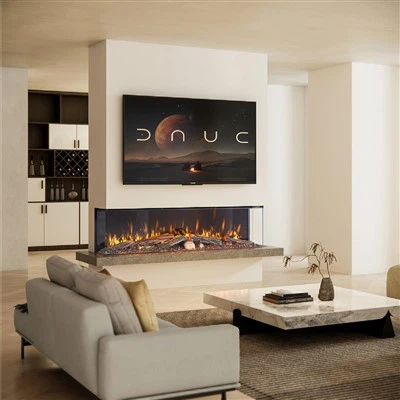 Идеи трехстороннего электрического камина